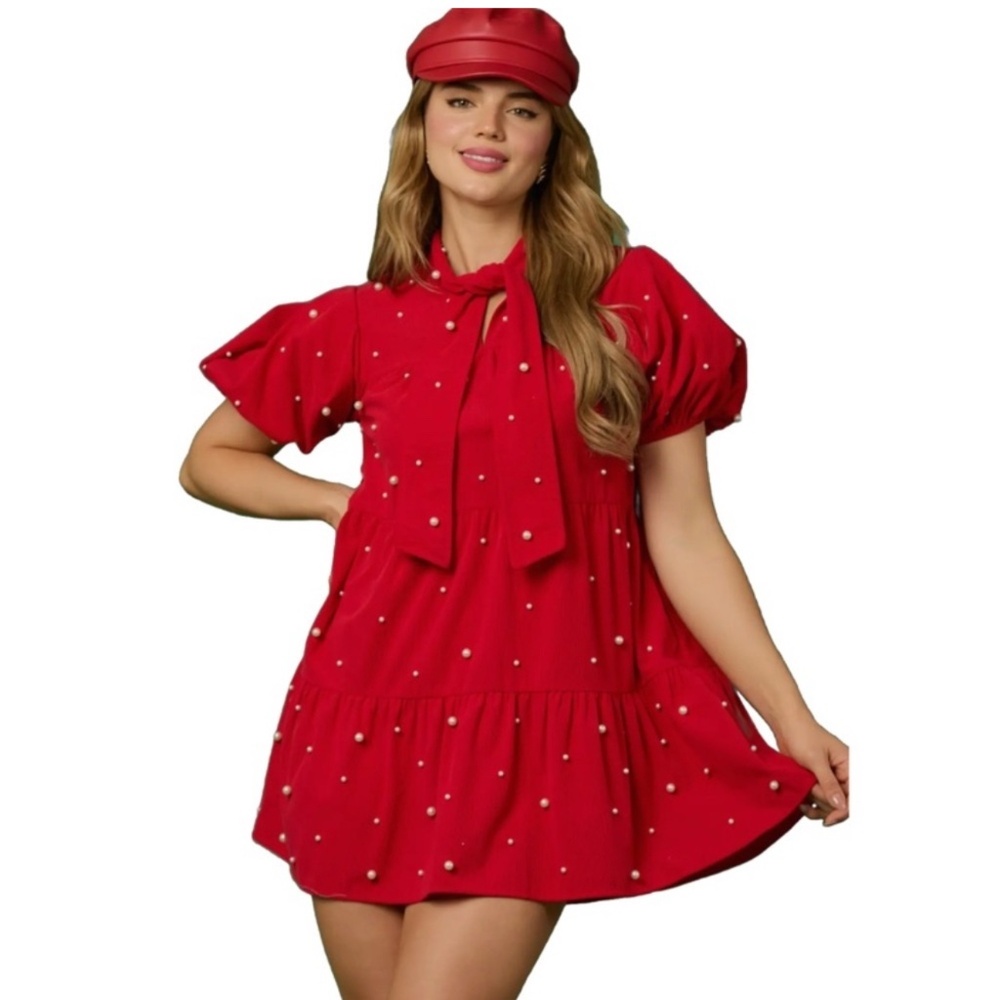922. NEW The Pearled Corduroy Holiday Dress